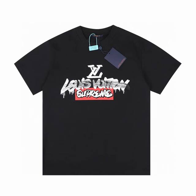 New model number: Vd134 1V New Lv joint Supreme round neck short-sleeved T-shir