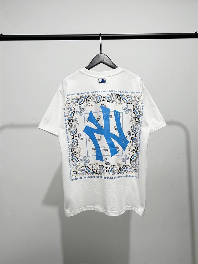 High version, Mlb cabinet new cashew flower short-sleeved T-shirt! Three comple