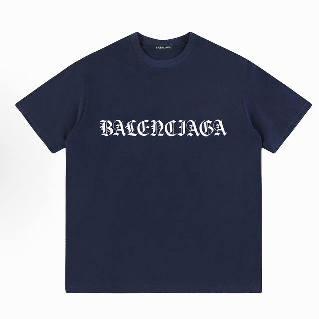Balenciaga New short-sleeved shirt with Sanskrit letters printed on it Loose ver