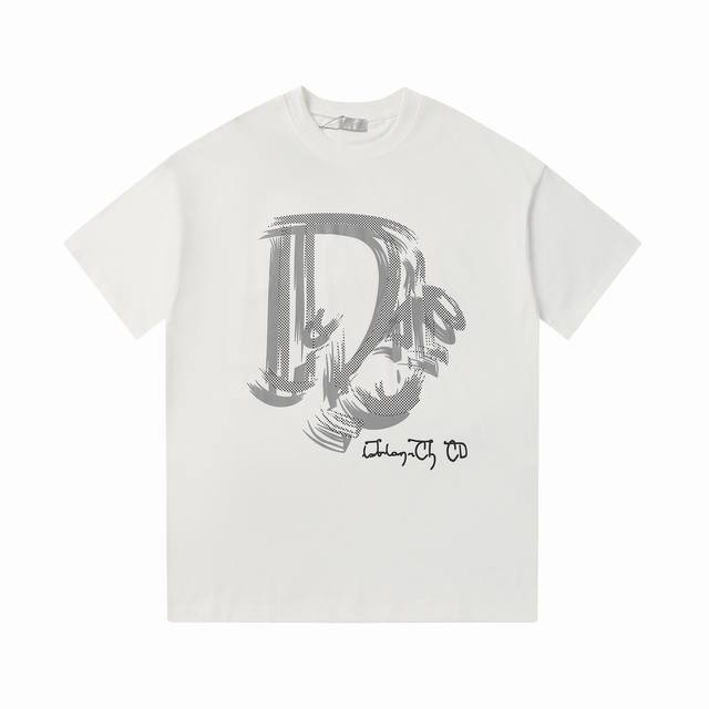 51# Ddior Dior Cdd letter logo printed short-sleeved T-shirt Logo logo is refine