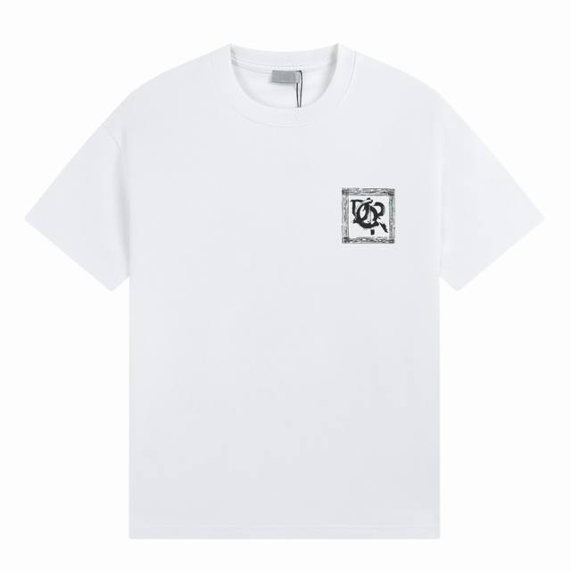 49# Ddior Dior new cotton short-sleeved round neck shirt printed T-shirt, high-q