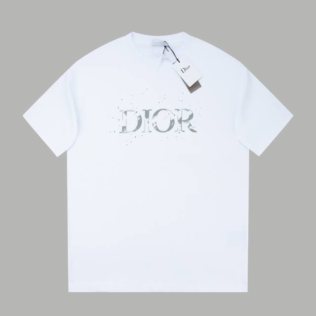 38# Ddior 24Ss early spring and summer new short-sleeves, brand letter logo digi
