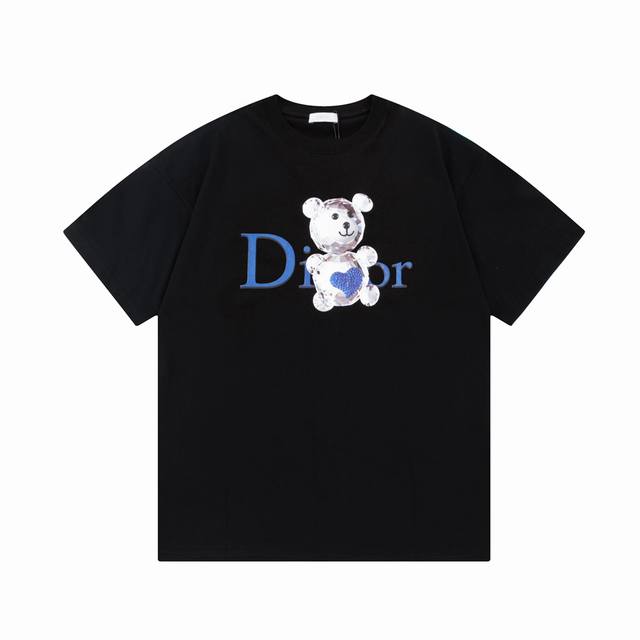 50# Ddior Dior Cdd letters cute bear doll print Logo logo refined upgrade, inspi