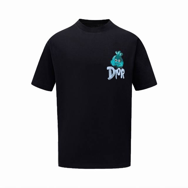 43# Ddior 24 summer new couple cotton round neck short-sleeved T-shirt, high-end
