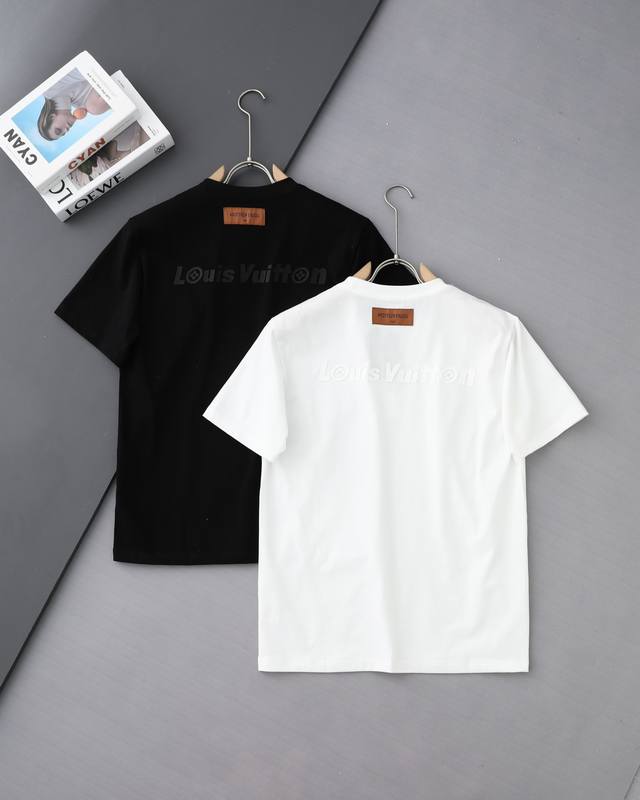 High quality Louis Vuitton three-dimensional silicone embossed new T-shirt, 25S