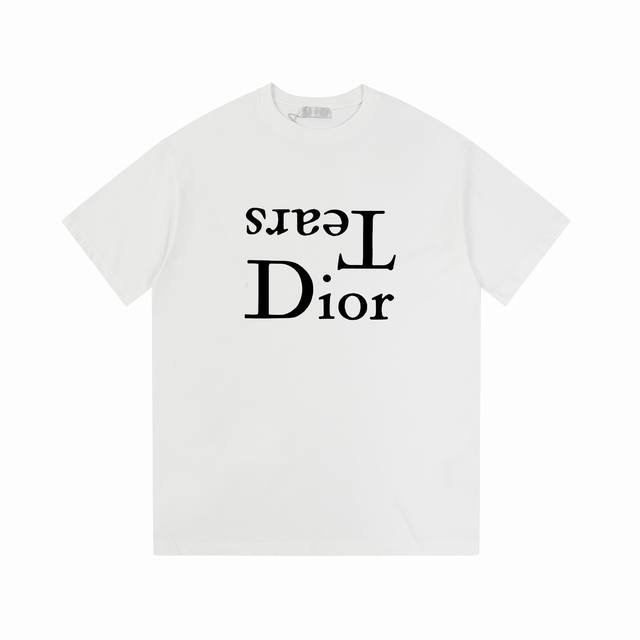 13# Ddior Dior 24Ss counter same round neck short sleeve T-shirt customized cott