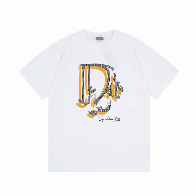 04# Ddior Dior Yellow Label Cdd graffiti inkjet printing Logo logo is refined an
