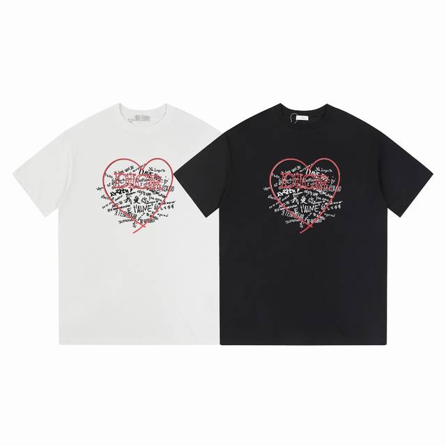 09# Ddior Dior 24Ss counter same round neck short sleeve T-shirt customized cott