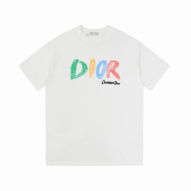 10# Ddior Dior 24Ss counter same round neck short sleeve T-shirt customized cott