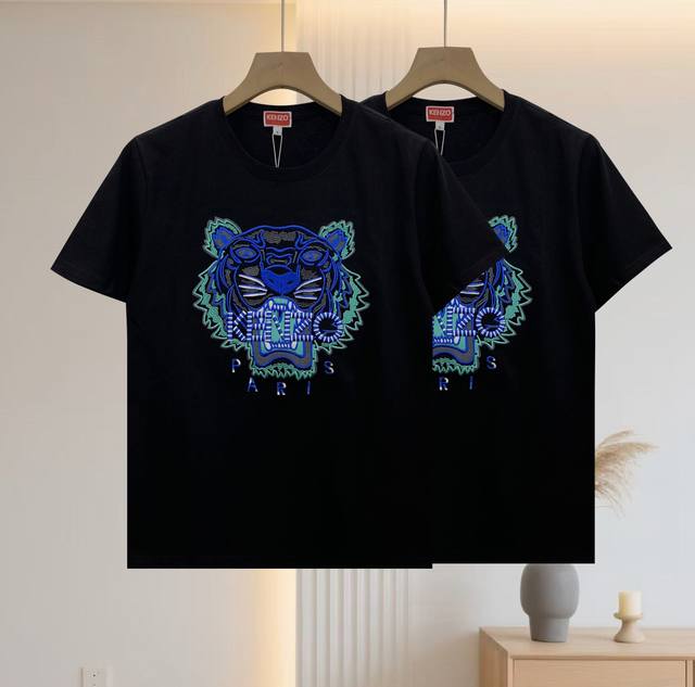 New Takata Ken tiger head couple style letter tiger head short-sleeved T-shirt.