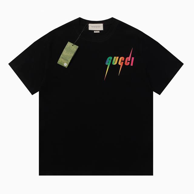 New model number: Gd662 Gducci Gucci round neck short-sleeved T-shirt with colo