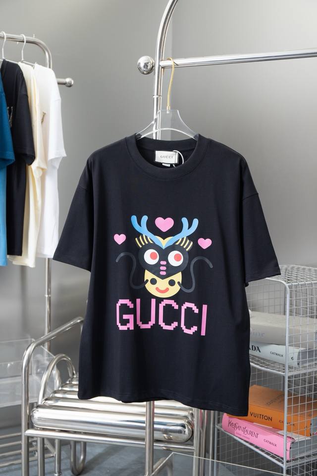 New model number: Gd721 Gdu24. Early spring new T-shirt Monster letter Logdo pr