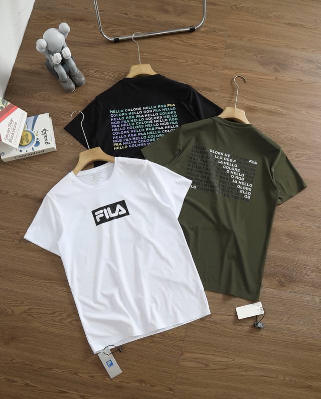 Ice silk quick-drying short sleeves Brand: Fila Size: ML-Xl-Xxl-Xxxl Color: Bla