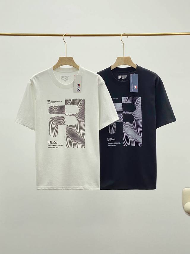 Fila Official Men's Short-sleeved T-shirt Summer New Simple Casual Commuter Roun
