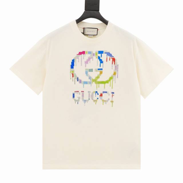 New model number: Gd670 Gducci 24Ss diamond puzzle round neck T-shirt short sle