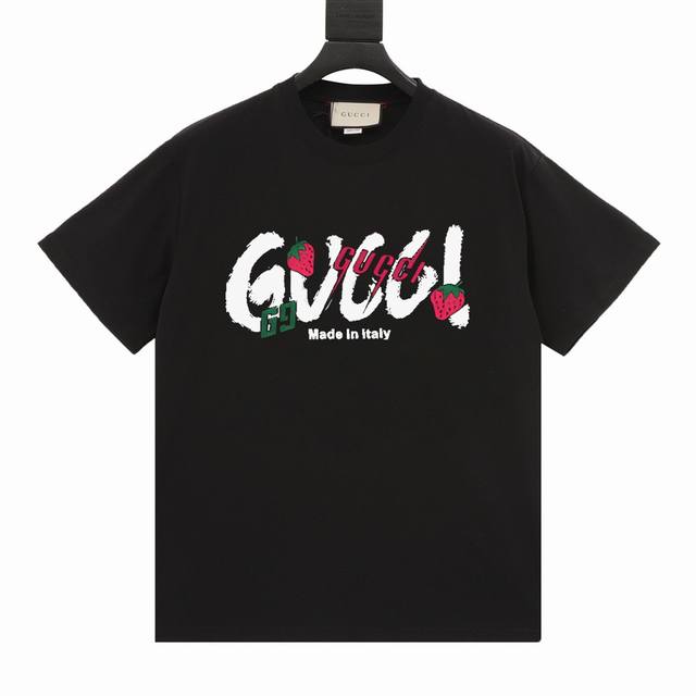 New model number: Gd669 Gducci Gucci Logdo printed round neck T-shirt short sle