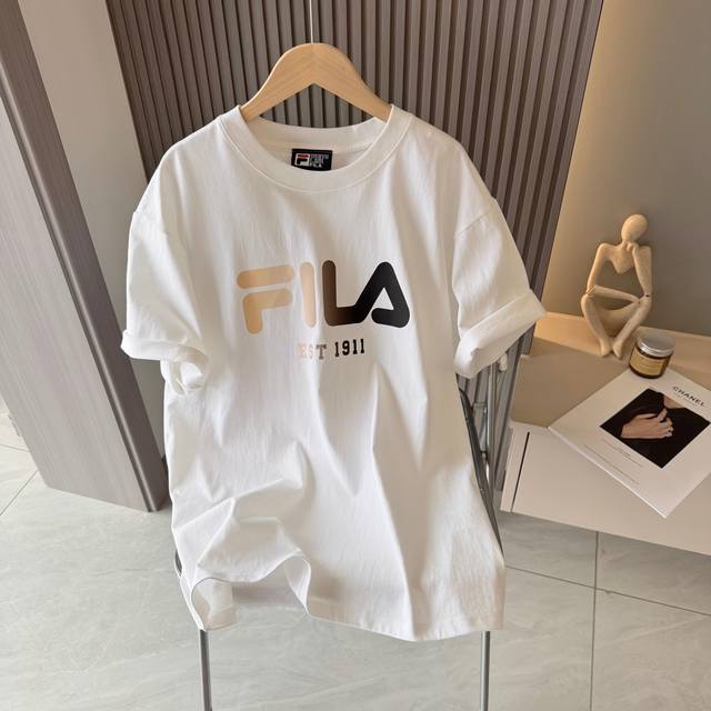 Fila short-sleeved T-shirt for men and women, same style, DDD, sold simultaneous