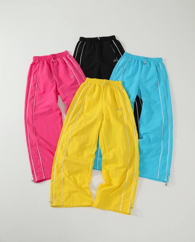 Top version Alo new four-color candy dopamine color matching rainbow pants quick
