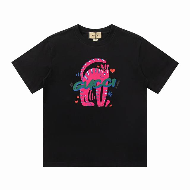 New model number: Gd636 Gducci 24Ss letter print short-sleeved T-shirt Color: b