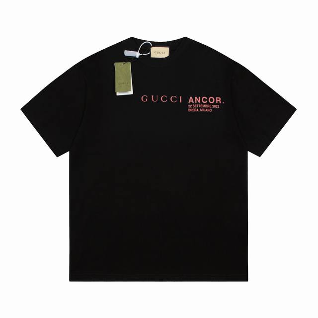 New model number: Gd633 High quality Gduc Gucci 24Ss show Ancora short sleeve,