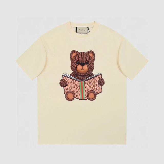 New model number: Gd619 New model Gducci23 new short-sleeved T-shirt with bear