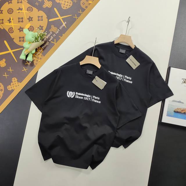 Size Xs-LHot-selling recommendation Balenciaga 2025 Ss Short-sleeved T-shirt wit