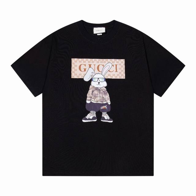 New model number: Gd603 Gducci~Gucci's new digital printed short-sleeved T-shir