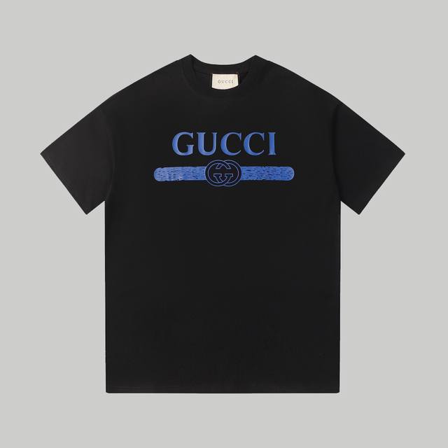 New model number: Gd602 Gucci classic Logdo print short-sleeved T-shirt The Log