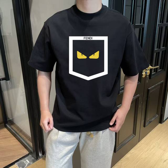 Style number: Fd63 Fendi 25Ss Master-designed trendy new printed round neck sho