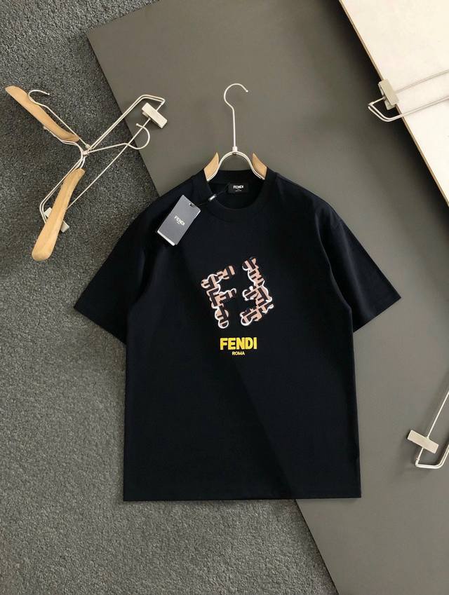 Style number: Fd42 Fendi 2025 new summer round neck short-sleeved T-shirt! - 26