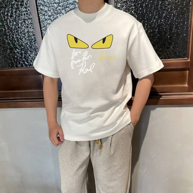 Style number: Fd39 Fendi 2025 new summer round neck short-sleeved T-shirt! - 26