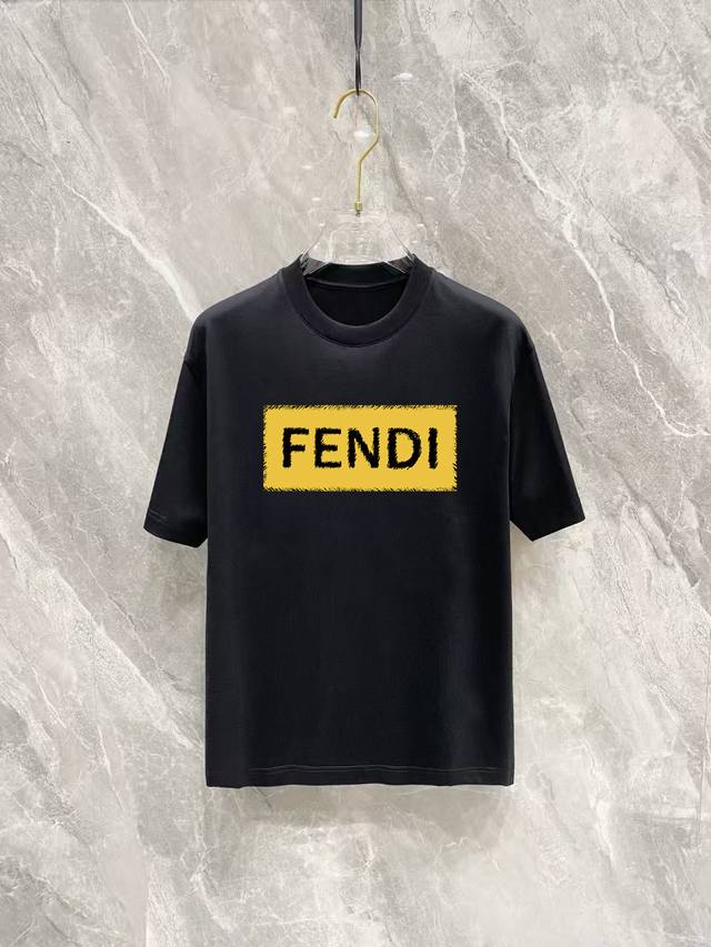 Style number: Fd34 Fendi 2025 new summer round neck short-sleeved T-shirt! - 26