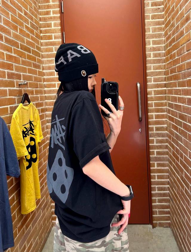 High quality! Stussy25 new dice couple short-sleeved T! Loose version! Made of