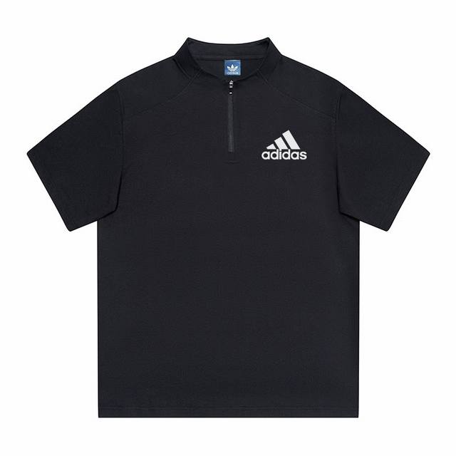 Adidas Adidas new half-zip outdoor leisure short-sleeved sunscreen quick-drying