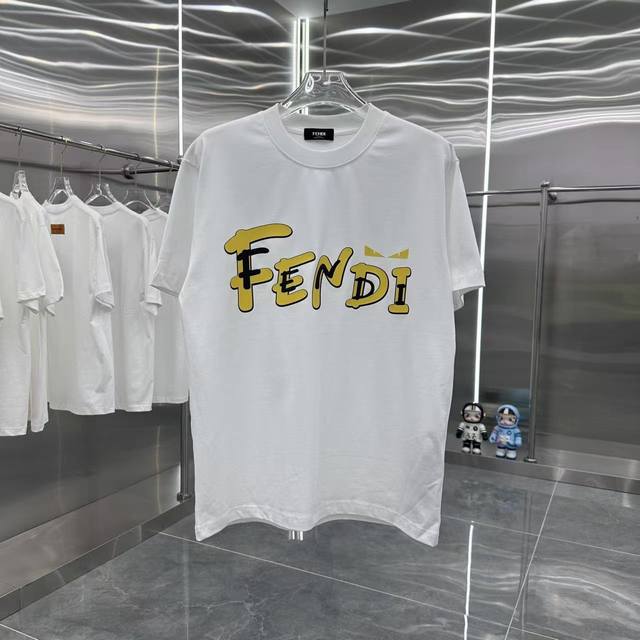 Style number: Fd27 Fendi 2025 new summer round neck short-sleeved T-shirt! - 26