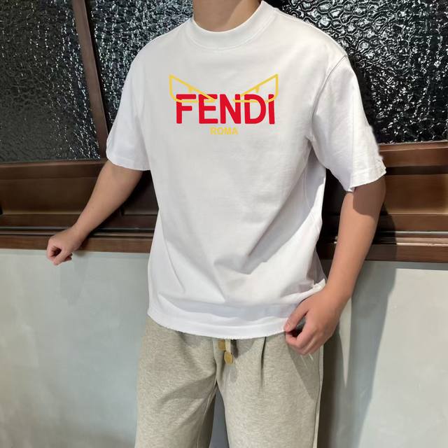 Style: Fd22 Fd double F yellow eyes red letters monster short-sleeved T-shirt F