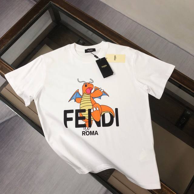 Style number: Fd19 Fendi Fendi 2025 new summer round neck short-sleeved T-shirt