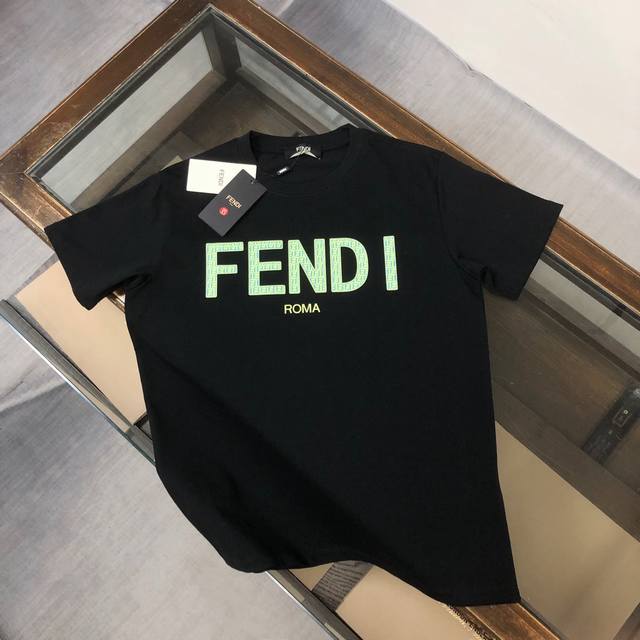 Style number: Fd13 Fendi 2025 new summer round neck short-sleeved T-shirt! - 26