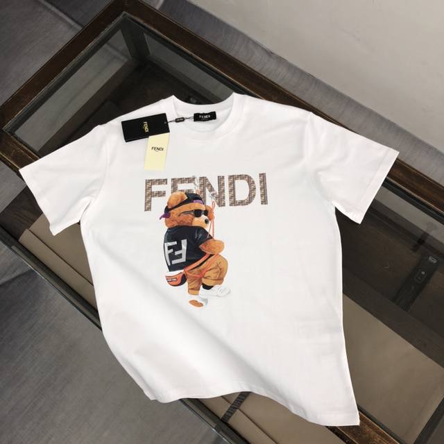 Style number: Fd12 Fendi 2025 new summer round neck short-sleeved T-shirt! - 26