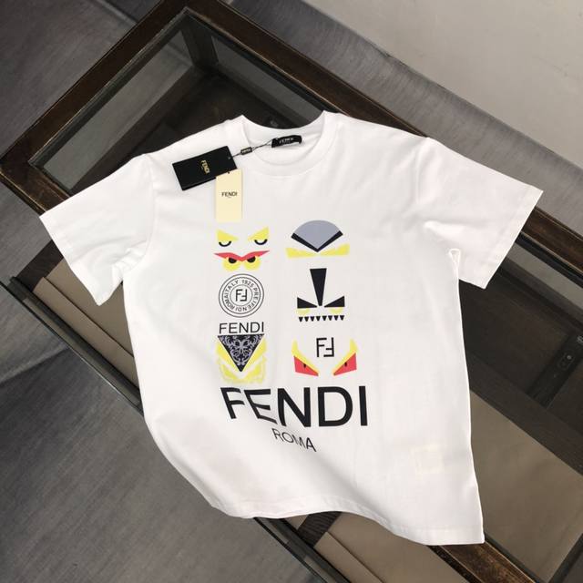 Style number: Fd03 Fendi 2025 new summer round neck short-sleeved T-shirt! - 26
