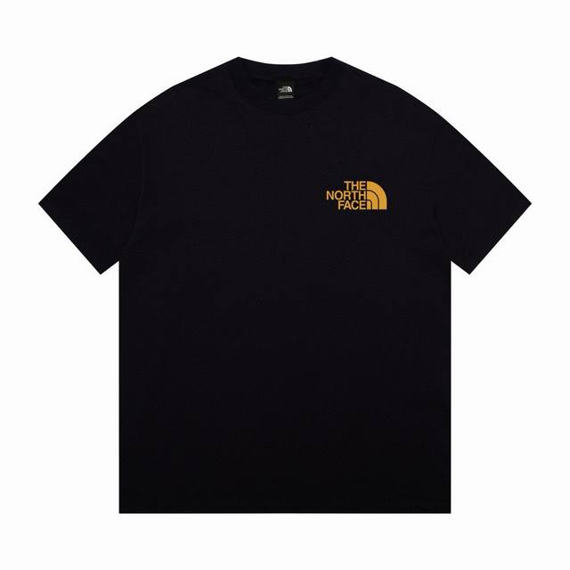 The North Face Gold Label Hand-painted Sunrise Wave Series Couple Short Sleeves