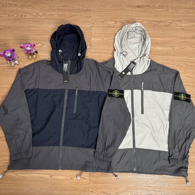 Stone Island Stone Island color matching zipper function outdoor anti-ultraviole