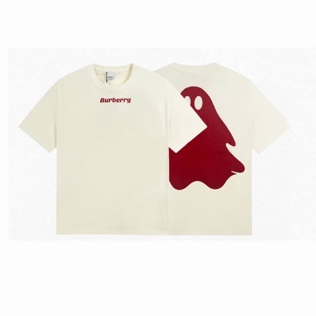 New model number: Ld85 Burberry Red Ghost Short Sleeve Top replica version Ldur