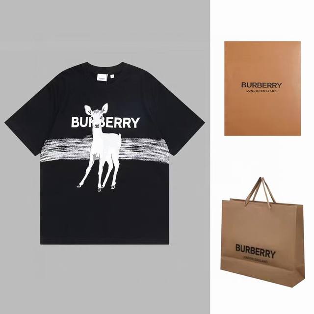 New model number: Ld69 Ldurlderry Burberry 23Ss Sika Deer Embossed Short Sleeve