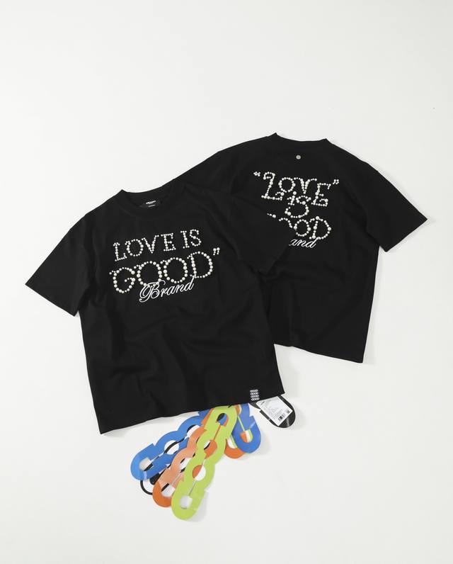 Pure original version Goodbrand 25Ss limited pearl letter slogan light luxury f