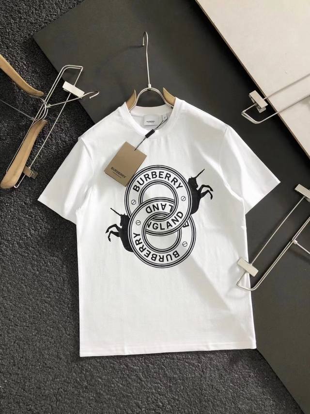 New model number: Ld56 Burberry's latest printed short-sleeve, high-quality ori