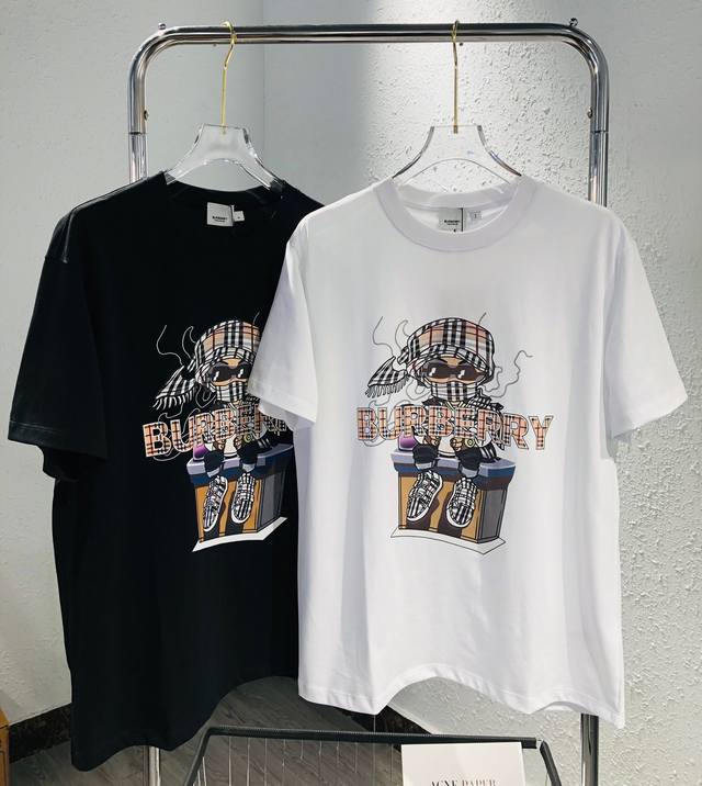 New model number: Ld16 Top version Ldurlderry Burberry band printed short-sleev