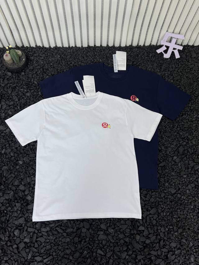 Lululemon Lulu's new summer men's and women's short-sleeved T-shirt with classic