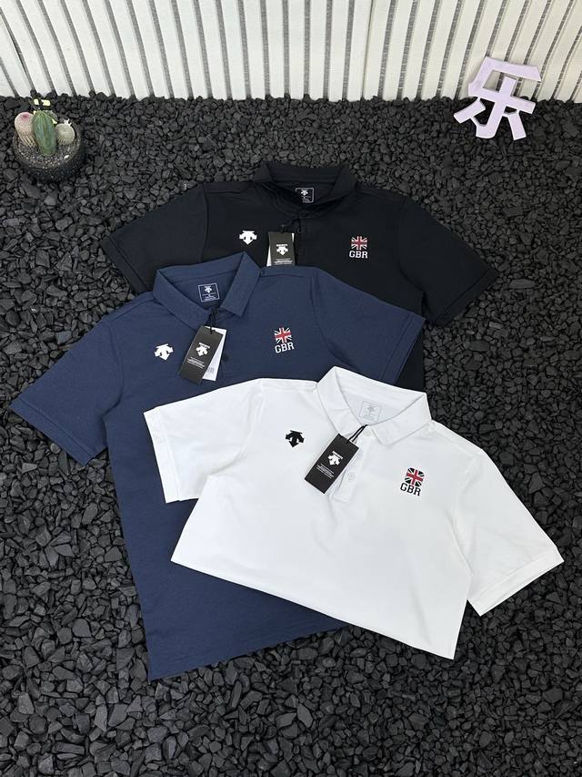 Descente Summer new style lapel short sleeve British triathlon national team Gbr