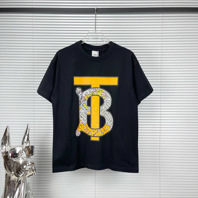 New model number: Ld01 Burberry new Tld big letter couple short-sleeved T-shirt